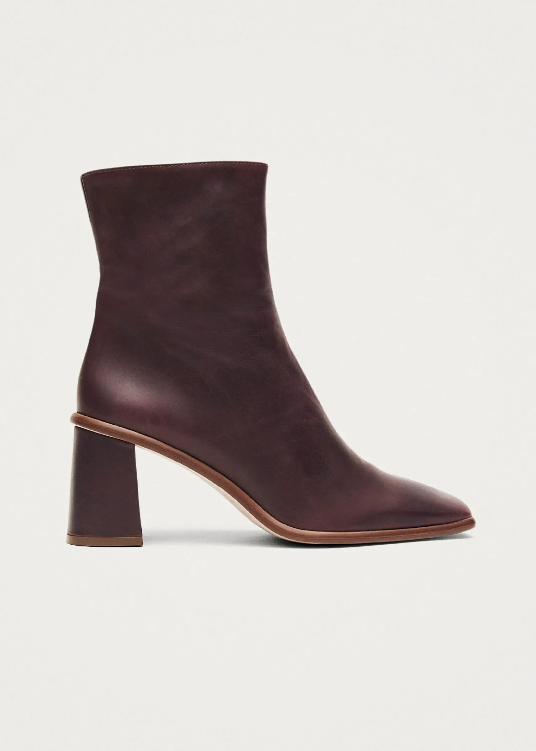 ALOHAS West Cape Wine Burgundy Leather Ankle Boots